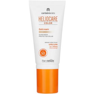 CANTABRIA LABS HELIOCARE COLOR (CANTABRIA LABS) COLOR SPF 50 LIGHT GELCREAM ZONNEBRAND TUBE 50 ML
