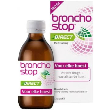 BRONCHOSTOP DIRECT MET HONING HOESTRDRANK FLES 120 ML