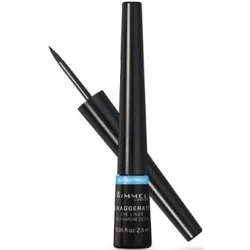 RIMMEL EXAGGERATE WATERPROOF EYELINER 01 BLACK 2,5 ML