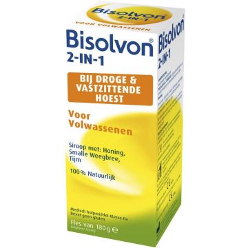 BISOLVON 2-IN-1 VOOR VOLWASSENEN HOESTDRANK FLES 133 ML