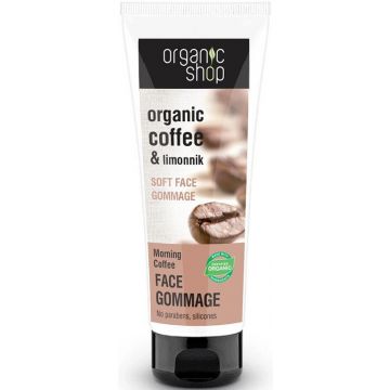 ORGANIC SHOP ORGANIC COFFEE &amp; LIMONNIK FACE GOMMAGE TUBE 75 ML