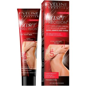 EVELINE LASER PRECISION BIKINI, ARMPITS AND HANDS ONTHARINGSCREME 125 ML