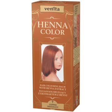 VENITA HENNA COLOR (VENITA) HENNA COLOR 7 COPPER HAIR COLOURING BALM 75 ML