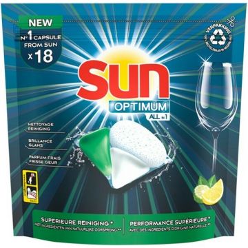 SUN OPTIMUM (SUN) OPTIMUM ALL IN 1 CITROEN VAATWAS CAPSULES PAK 18 STUKS