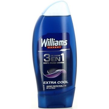 WILLIAMS EXPERT (WILLIAMS) EXPERT EXTRA COOL 3IN1 SHOWER GEL DOUCHEGEL FLACON 250 ML