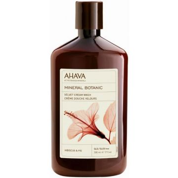 AHAVA MINERAL BOTANIC HIBISCUS & FIG VELVET CREAM WASH DOUCHEGEL FLACON 500 ML
