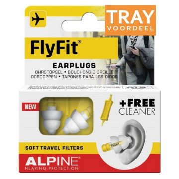 ALPINE FLYFIT EARPLUGS OORDOPJES TRAY 6 X 2 STUKS