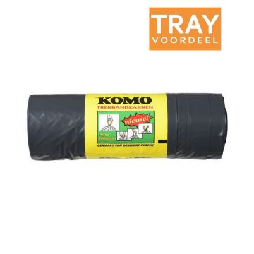 KOMO HUISVUILZAKKEN 62 X 80 CM MET TREKBAND TRAY 20 X 15 STUKS