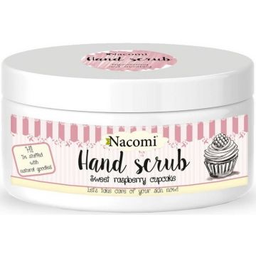 NACOMI NATURAL HAND SCRUB SWEET RASPBERRY POT 125 GRAM