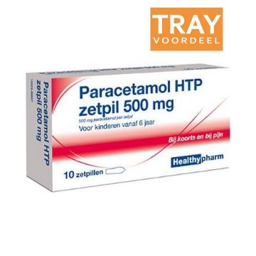 HEALTHYPHARM PARACETAMOL ZETPIL 500 MG VOOR KINDEREN VANAF 6 JAAR TRAY 150 X 6 STUKS