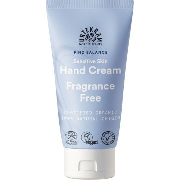 URTEKRAM FRAGRANCE FREE (URTEKRAM) FRAGRANCE FREE SENSITIVE SKIN HAND CREAM HANDCREME TUBE 75 ML