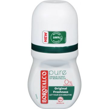 BOROTALCO PURE ORIGINAL FRESHNESS DEODORANT ROLLER 50 ML