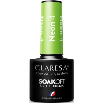 CLARESA COLOR SOAK OFF NEON 04 UV/LED GELLAK POTJE 5 GRAM