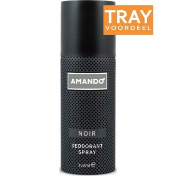 AMANDO NOIR DEO SPRAY TRAY 6 X 150 ML