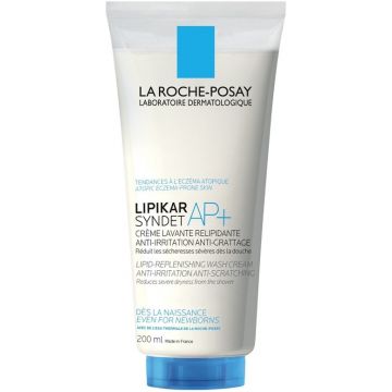 LA ROCHE-POSAY LIPIKAR (LA ROCHE-POSAY) LIPIKAR SYNDET AP+ SHOWER CREAM DOUCHECREME TUBE 200 ML