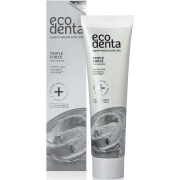 ECODENTA TRIPLE EFFECT TOOTHPASTE TANDPASTA TUBE 100 ML