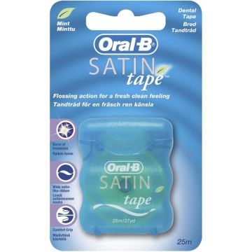 ORAL-B SATIN TAPE MINT FLOSDRAAD 25 METER PAK 1 STUK