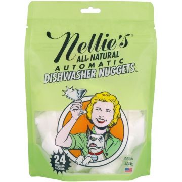 NELLIE'S DISHWASHER NUGGETS VAATWASTABLETTEN ZAK 24 STUKS