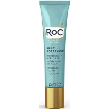 ROC MULTI CORREXION (ROC) MULTI CORREXION HYDRATE + PLUMP EYE CREAM OOGCREME TUBE 15 ML