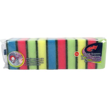 MULTY SCHUURSPONZEN 10 STUKS