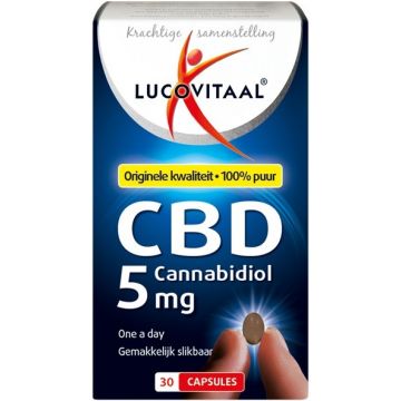 LUCOVITAAL CBD CANNABIDIOL 5 MG CAPSULES POT 30 STUKS