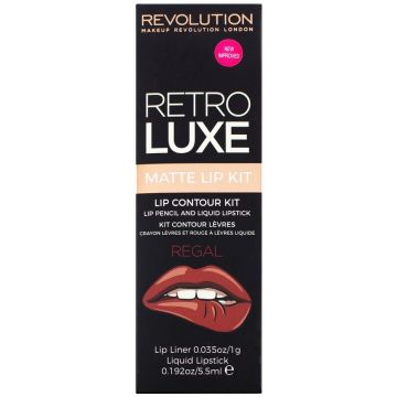 MAKEUP REVOLUTION RETRO LUXE (MAKEUP REVOLUTION) RETRO LUXE REGAL MATTE LIP KIT 5,5 ML