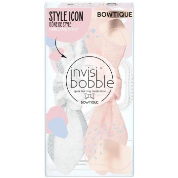 INVISIBOBBLE BOWTIQUE (INVISIBOBBLE) BOWTIQUE DUO SUMMER LEMMING GO HAIR TIE MEETS BOW 2 STUKS