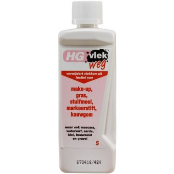 HG VLEKWEG (HG) VLEKWEG 5 MAKE UP, GRAS, STUIFMEEL, MARKEERSTIFT, KAUWGOM FLACON 50 ML
