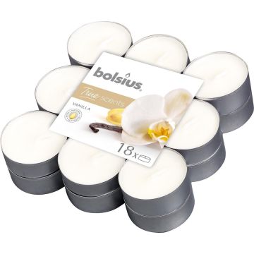 BOLSIUS TRUE SCENTS VANILLA THEELICHTEN 18 STUKS
