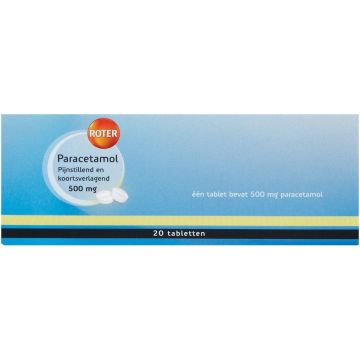 ROTER PARACETAMOL 500 MG TABLETTEN DOOSJE 20 STUKS