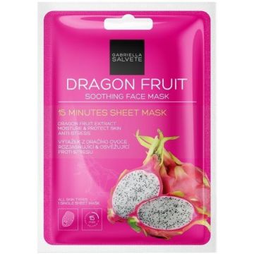 GABRIELLA SALVETE DRAGON FRUIT SOOTHING FACE MASK GEZICHTSMASKER ZAKJE 1 STUK