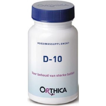 ORTHICA VOEDINGSSUPPLEMENT D-10 TABLETTEN POT 120 STUKS