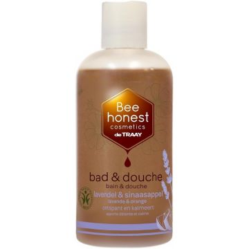 DE TRAAY BEE HONEST BAD & DOUCHE LAVENDEL & SINAASAPPEL DOUCHEGEL FLACON 250 ML
