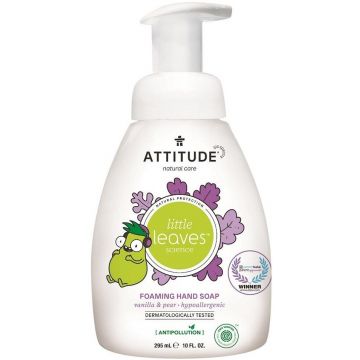 ATTITUDE LITTLE LEAVES VANILLA & PEAR HAND SOAP HANDZEEP POMP 295 ML
