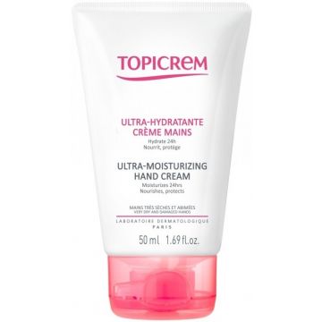 TOPICREM ULTRA-MOISTURIZING HAND CREAM HANDCREME TUBE 50 ML