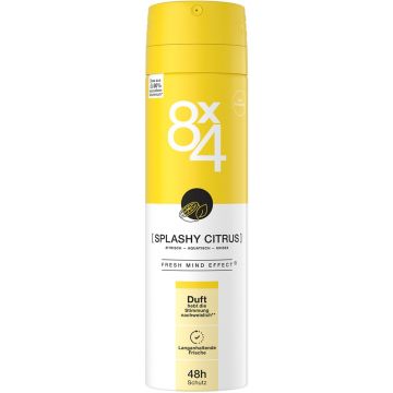 8X4 SPLASHY CITRUS DEODORANT SPRAY SPUITBUS 150 ML