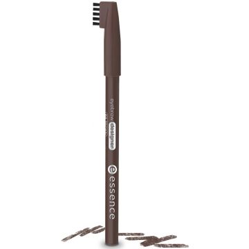 ESSENCE EYEBROW DESIGNER PENCIL 02 BROWN WENKBRAUWPOTLOOD 1 STUK