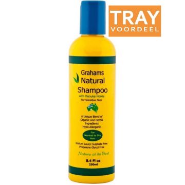 GRAHAMS NATURAL SHAMPOO TRAY 24 X 250 ML