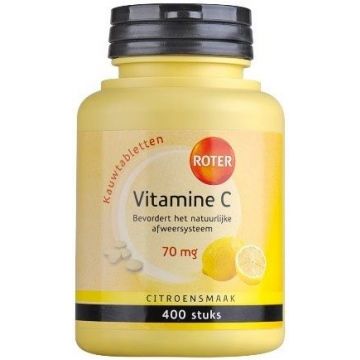 ROTER VITAMINE C 70 MG CITROENSMAAK KAUWTABLETTEN POT 400 STUKS