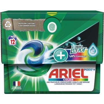 ARIEL LENOR UNSTOPPABLES (ARIEL) LENOR UNSTOPPABLES COLOR ALL IN 1 PODS WASMIDDEL WASMIDDEL DOOSJE 12 STUKS