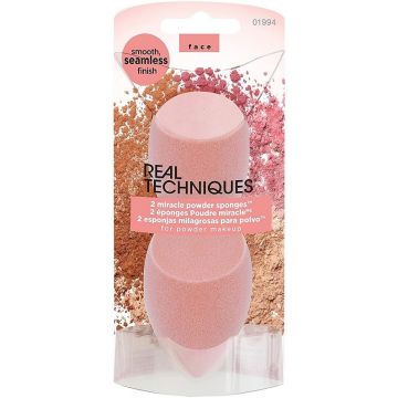 REAL TECHNIQUES 2 MIRACLE POWDER SPONGES SET 1 STUK