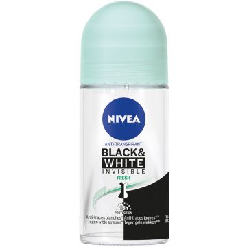 NIVEA BLACK & WHITE INVISIBLE FRESH DEO DEODORANT ROLLER 50 ML
