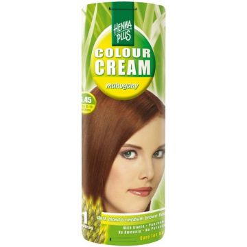 HENNA PLUS COLOUR CREAM 6.45 MAHOGANY HAARKLEURING PAK 1 STUK