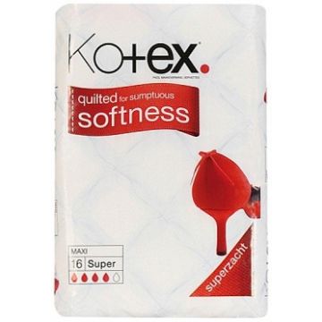 KOTEX SUPER (KOTEX) MAXI SUPER MAANDVERBAND PAK 16 STUKS