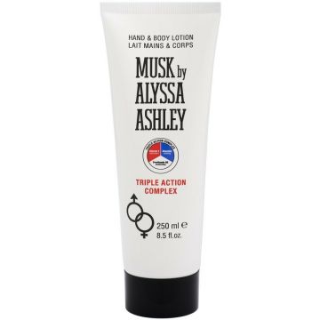 ALYSSA ASHLEY MUSK HAND & BODYLOTION TRIPLE ACTION COMPLEX BODY LOTION TUBE 250 ML