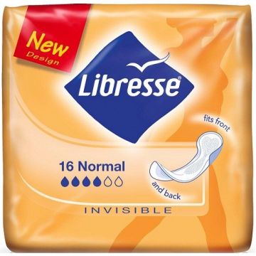 LIBRESSE NORMAL (LIBRESSE) NORMAL INVISIBLE MAANDVERBAND PAK 16 STUKS