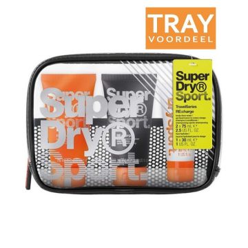 SUPERDRY SPORT RE:CHARGE (SUPERDRY) RE:CHARGE TRAVELSERIES GESCHENKSET TRAY 6 X 1 STUK
