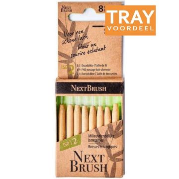 NEXTBRUSH ISO 2 2.4 MM TANDENRAGERS TRAY 6 X 8 STUKS