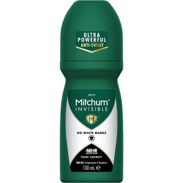 MITCHUM PURE ENERGY MEN INVISIBLE DEODORANT ROLLER 100 ML
