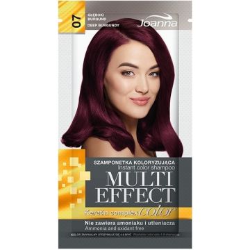 JOANNA MULTI EFFECT (JOANNA) MULTI EFFECT 07 DEEP BURGUNDY INSTANT COLOR SHAMPOO HAARKLEURING ZAKJE 35 GRAM